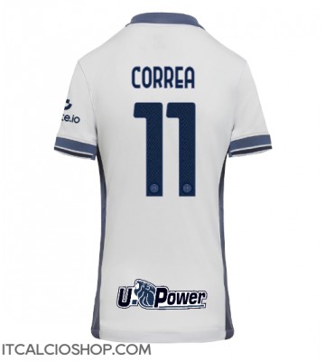 Inter Milan Joaquin Correa #11 Seconda Maglia Femmina 2024-25 Manica Corta